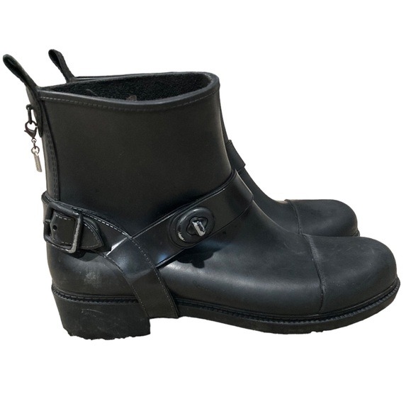 Coach Moto Waterproof Rain Ankle Boot. Women’s size 7. Black. - Picture 2 of 7